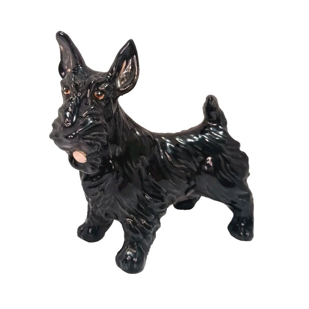 RARE 1950s Hardie Arnita Scottish Terrier Scottie Dog Figurine Signed Hardie MCM